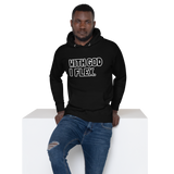 With God I Flex (White/Black) Unisex Hoodie