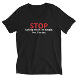 Mind Yours Unisex Short Sleeve V-Neck T-Shirt