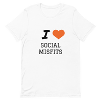 I Love Social Misfits (Orange Heart) T-Shirt