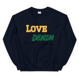Love Denim by Social Misfits Unisex Sweatshirt