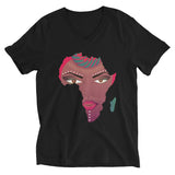 Mama Africa Unisex Short Sleeve V-Neck T-Shirt