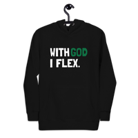 With God I Flex (Green) Unisex Hoodie