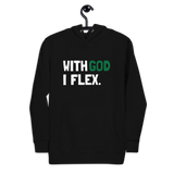 With God I Flex (Green) Unisex Hoodie