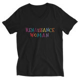 Renaissance Woman Unisex Short Sleeve V-Neck T-Shirt
