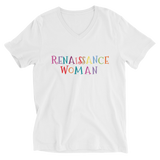 Renaissance Woman Unisex Short Sleeve V-Neck T-Shirt