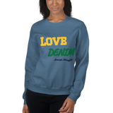 Love Denim by Social Misfits Unisex Sweatshirt
