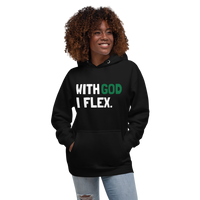 With God I Flex (Green) Unisex Hoodie