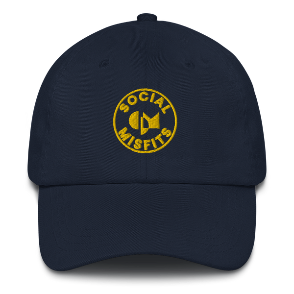 Social Misfits Navy/Yellow Logo Dad Hat