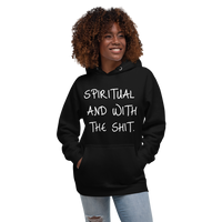 Spiritual and Bout It (White) Unisex Hoodie