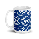 Social Misfits Logo Blue Mug