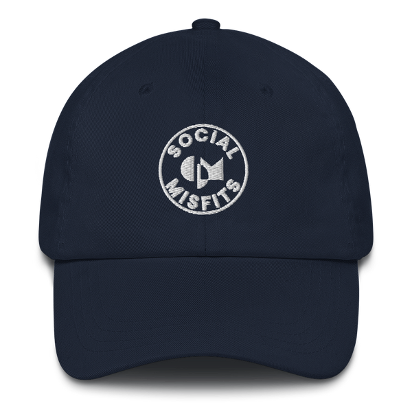 Social Misfits Navy/White Logo Dad Hat
