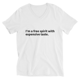 Expensive Taste Unisex Short Sleeve V-Neck T-Shirt